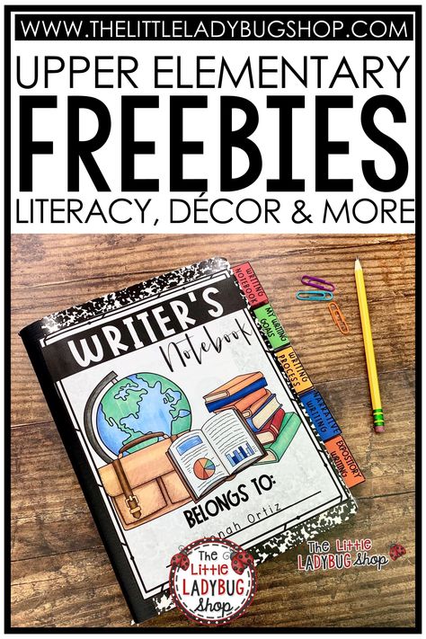 Planning engaging lessons for your students should not be a headache. As a teacher, my goal is to make life easy for myself and others. My goal is also to offer ideas to new teachers, tips that work for me, and offer FREE Upper Elementary Resources that you can use that are no hassle! Download tons of seasonal, language arts, literacy, and decor FREEBIES for upper elementary classrooms that you can start using today. #thelittleladybugshop Grade 6 Language Arts, Upper Elementary Classroom Library, 3rd Grade Classroom Themes Ideas, 3rd Grade Lessons, Ela Classroom Decor Elementary, Departmentalized Classroom Elementary, 5th Grade Ela Classroom, 4th Grade Lesson Plans, Homey Classroom