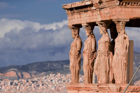 Visit the Erechtheion, a temple located on the Acropolis of Athens. Classical Greece, Hellenistic Period, Athens Acropolis, Visiting Greece, Island Tour, Greek Art, Acropolis, Santorini Greece, Athens Greece