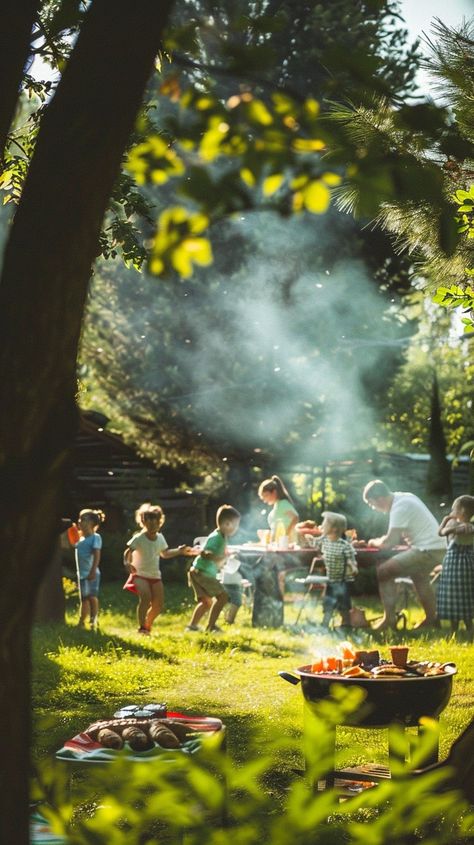 "Family Barbecue Fun: A #joyful family gathering around a barbecue grill in a #sunlit garden, sharing a #lovely meal. #family #barbecue #children #garden #outdoors #aiart #aiphoto #stockcake ⬇️ Download and 📝 Prompt 👉 https://stockcake.com/i/family-barbecue-fun_702088_1113051" Family Fun Aesthetic, Family Bbq Aesthetic, Family Picnic Aesthetic, Family Barbeque, 2025 Inspiration, Family Cookout, Bbq With Friends, Children Garden, 2025 Vibes