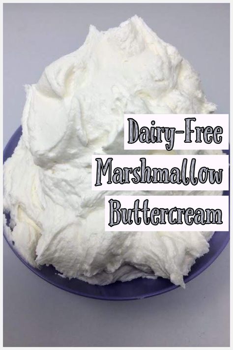 Our Buttercream Frostings are made without eggs, butter or coconut oil. This easy marshmallow fluff icing goes great on cupcakes and sugar cookies as well. This frosting cream makes baking even more fun and cruelty free! I love this marshmallow cake topping without any animal products. You only need 3-4 common inexpensive vegan ingredients too. Paleo Marshmallow Fluff, Allergy Free Frosting, Coconut Oil Frosting Recipe, Dairy Free Marshmallow Frosting, Dairy Free Buttercream Frosting Recipe, Vegan Frosting Recipe Without Butter, Vegan Marshmallow Frosting, Non Dairy Buttercream Frosting, Dye Free Frosting