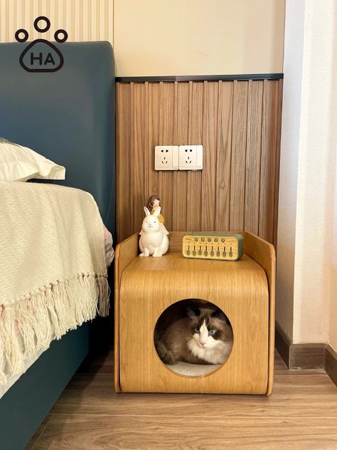 Smarter Shopping, Better Living!  Aliexpress.com Bedside Cupboard, Bed Wooden, Cat Tree House, Modern Cat Tree, Litter Box Enclosure, Furniture Bed, Cat Shelves, Modern Cat, Indoor Cat