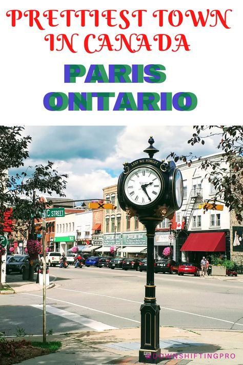 Shopping in Downtown Paris, Ontario - Ultimate Gift Guide ~ DownshiftingPRO Paris Ontario, Niagara Falls Trip, Birthday Getaway, Ontario Road Trip, Ontario Travel, Canada Travel Guide, Paris Shopping, Ultimate Gift Guide, Fall Travel