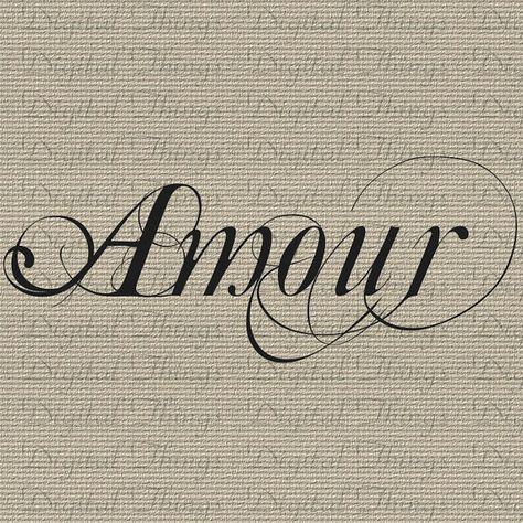 Amour Valentines Quote, French Love, Fun Fonts, Zestaw Ikon, French Script, Quote Typography, French Paper, Valentine Quotes, Quotes Of The Day