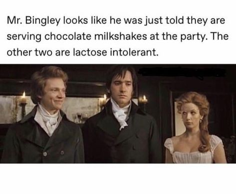 Jane Austen Humor, Jane Austen Funny, Mr Bingley, Jane Austen Movies, Pride And Prejudice Book, Pride And Prejudice 2005, Literature Humor, Jane Austin, Mr Darcy