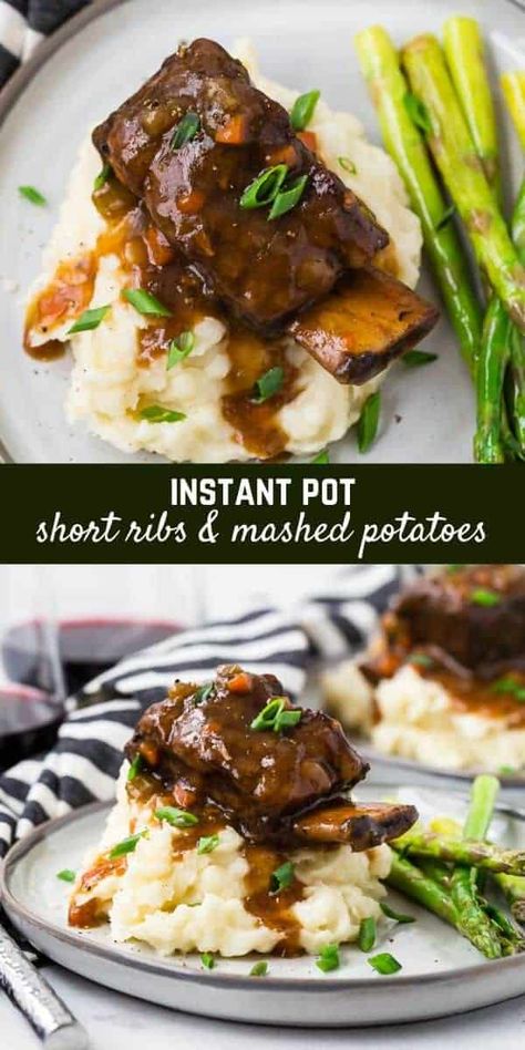 Instant Pot Short Ribs, Beef Short Rib Recipes, Short Ribs Recipe, Best Instant Pot Recipe, Instant Pot Dinner Recipes, Easy Instant Pot Recipes, Instapot Recipes, Instant Pot Pressure Cooker, Rib Recipes