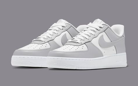 The Nike Air Force 1 Low Appears in Simple Grey and White Garb | House of Heat° Nike Air Force 1 Grise, Gray Air Force 1, Nike Air Force Grey, Grey Air Force 1, Zapatillas Aesthetic, Nike Air Force 1 Grey, Grey Nike Air Force 1, Nike Air Force 1 Men, Jisoo Style