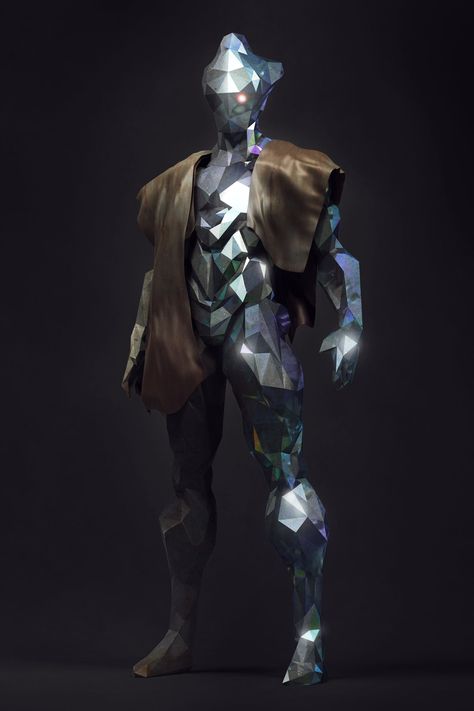 ArtStation - Crystal Suite, Pavee Keawmafai Suite Design, Drawing Examples, Low Poly Art, Fantasy Races, Futuristic Art, Monster Design, Space Opera, Character Design Male, Creature Concept