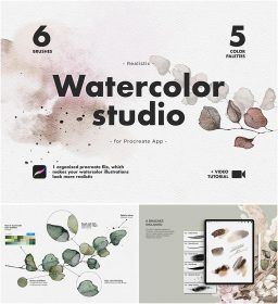 Realistic Procreate Watercolor Kit | Free download Watercolor Brushes Photoshop, Procreate Watercolor Brushes, Oil Painting Brushes, Procreate Free Brushes, Procreate Downloads, Hair Procreate, Anime Procreate, Procreate Brushes Free Download, Tattoo Free