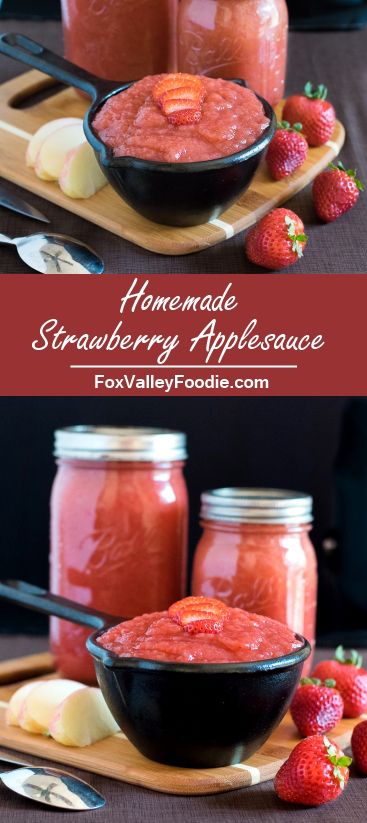 Homemade Strawberry Applesauce Canning Strawberry Applesauce, Canned Strawberry Applesauce, Mixed Berry Applesauce, Homemade Strawberry Applesauce, Strawberry Applesauce Recipes, Strawberry Canning Recipes, Berry Applesauce, Strawberry Canning, Strawberry Applesauce