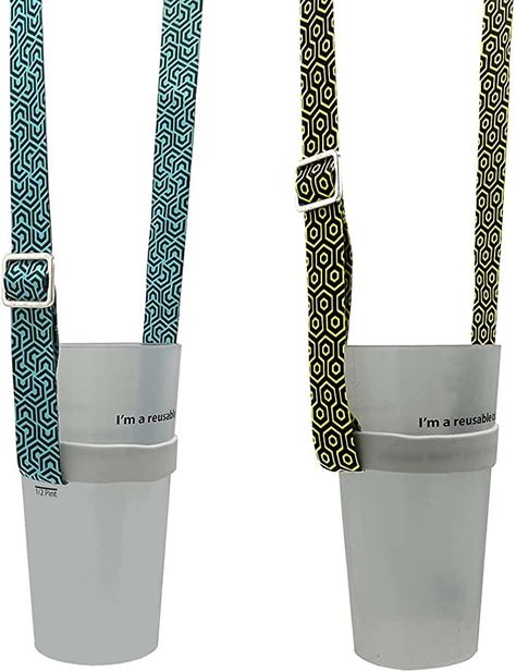 Music Festival Beer lanyard - Reusable Cup Holder - Water Bottle Sling Carrier Strap Pouch - Adjustable Shoulder Strap - Carnival Concerts Festivals Events Event Sports Coffee Pint Music Festival Essentials, Cup Carrier, Music Festival Accessories, Festival Food, Bottle Sling, Sling Carrier, Beer Cup, Festival Accessories, Reusable Cup