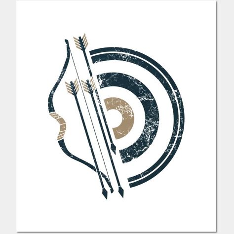 Archer's Delight: Retro Grunge Bow, Arrows and Target - Bow And Arrow - Posters and Art Prints | TeePublic Archery Decor, Archery Design, Print Development, Arrow Poster, Board Illustration, Arrow Illustration, Target Wall, Archery Arrows, Bow Arrows