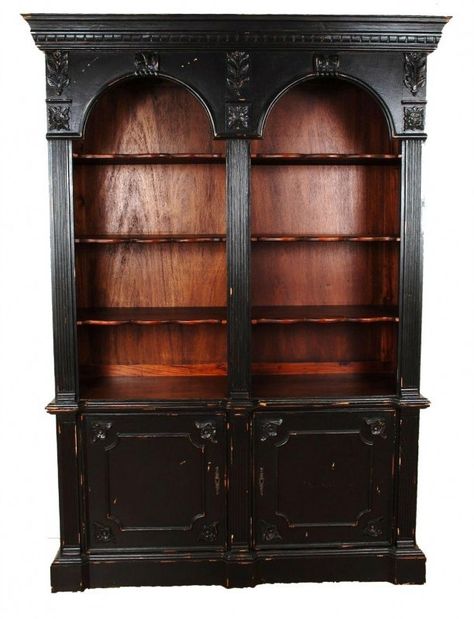 Harris Furniture, IN-20, , 2 Arch Bookcase Victorian Bookshelf, Gothic Bookshelves, Arch Bookcase, Gothic Bookcase, Double Bookcase, Arched Bookcase, Victorian Bookcases, Horizontal Bookcase, Shop Shelves