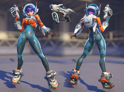 Character Model Sheet, Overwatch Fan Art, Overwatch 2, Space Suit, Disney Princess Art, Lol League Of Legends, Character Design Animation, Armor Concept, Character Sheet