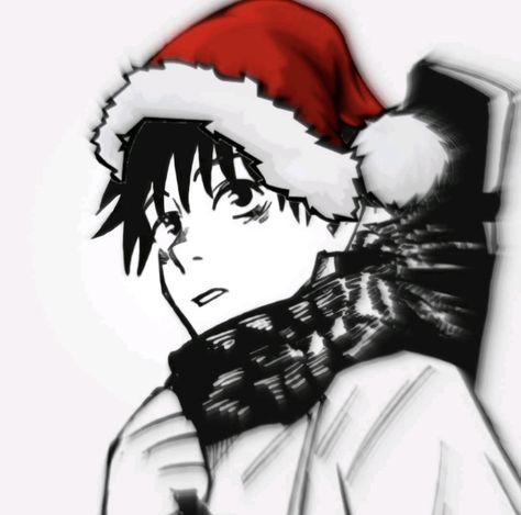 Yuta Christmas Icon, Yuta Christmas Jjk, Christmas Manga Icon, Pfp Matching Bestie, Manga Christmas Pfp, Jujutsu Kaisen Christmas Icons, Christmas Manga Pfp, Pfps Best Friends, Yuta Christmas