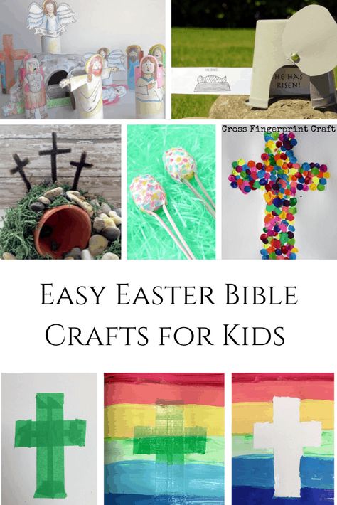 Easter Bible Crafts for Kids - Out Upon the Waters Easter Activities For Toddlers Christian, Easter Bible Crafts, Easter Crafts To Make, Easter Activities For Toddlers, Easter Religious Crafts, Christ Centered Easter, Fingerprint Crafts, Easter Crafts Preschool, Easter 2024