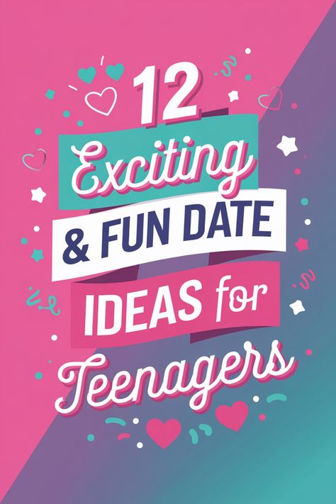 Are you looking for some fresh, exciting date ideas for teenagers? Look no further! Discover 12 fun activities to enjoy together, from adventurous outings to creative projects. Keep the spark alive with these unique date suggestions that are sure to make lasting memories. Whether it's a romantic picnic in the park or trying out a new hobby, these suggestions will help you create meaningful and fun experiences with your special someone. Explore this list of teen-friendly date ideas and add some e Fun Date Ideas For Teenagers, Teen Date Ideas, Daytime Date Ideas, Date Ideas For Teenagers, Teenager Activities, Date Spots, Game Booth, Fun Experiences, Fun Date Ideas