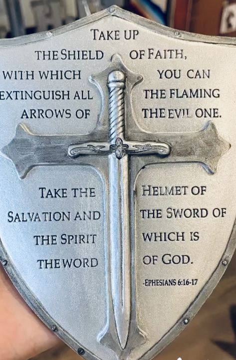 Armor Of God Tattoo For Women Faith, Crusader Shield Tattoo, Shield Of Faith Tattoo, Templar Shield Tattoo, Knight Templar Quotes, Bible Verses About Patience, Armor Of God Tattoo, Biblical Artwork, Armor Tattoo