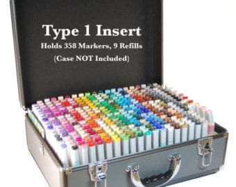 Copic Marker Storage TYPE 1 Organizer for Copic Art Carrying Case (Insert Only) Copic Marker Storage, Light Grid, Arts And Crafts Storage, Room Organisation, Art Supplies Storage, Art Supply Organization, Marker Storage, Copic Art, Copic Sketch Markers