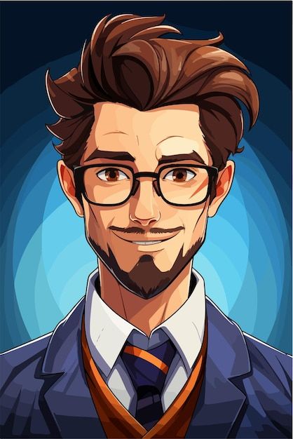 Anime style male teacher | Premium Vector #Freepik #vector #anime #anime-character #anime-boy #anime-manga Male Teacher Drawing, Teacher Drawing, Iyyapan Images Hd Wallpaper, Teacher Images, Creative Logos, Anime Male, Male Teacher, Boy Anime, Guy Drawing