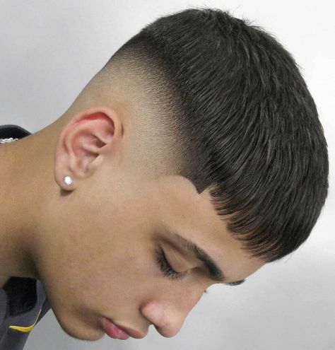 Fade haircuts are considered one of the cleanest hairstyling options which don’t require too much maintenance either. Different types of fade exist and the best … 
The post Bald Fade Haircut Variations To Try This Year For A Cool, Clean Look appeared first on Mr.Kids Hairstyles. Mid Bald Fade Men, Mid Fade Designs, Mid Fade Haircut Men Hairstyle Short, French Crop Low Fade, Bald Fade Haircut Men, Low Mid Fade, Fade Haircuts For Boys, Mid Fade En V, Haircuts For Man