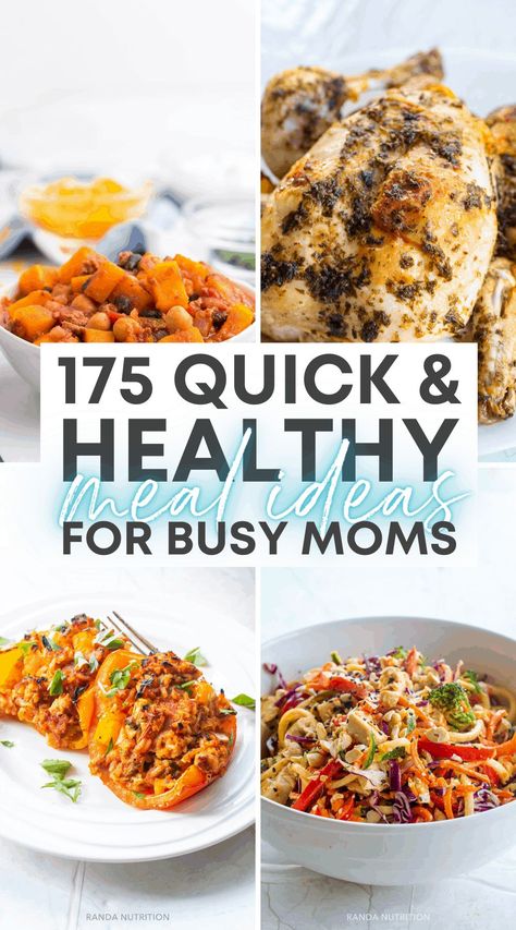 Healthy Meals For Busy Moms, Healthy Balanced Meals, Meals For Busy Moms, Quick And Healthy Meals, Ways To Eat Healthy, Healthy Family Dinners, Healthy Goals, Eat Healthier, Healthy Dinner Recipes Chicken