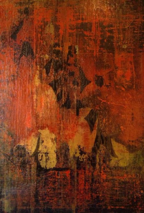 Original Abstract Painting by Miranda Lailey | Abstract Expressionism Art on Canvas | Vermillion canvaprokeyword #shadowelement #canvaposter Oil Painting Background, Burnt Umber, Abstract Expressionism Painting, Abstract Expressionism Art, Resin Painting, Art Oil, Original Abstract Painting, Abstract Expressionism, Textured Background