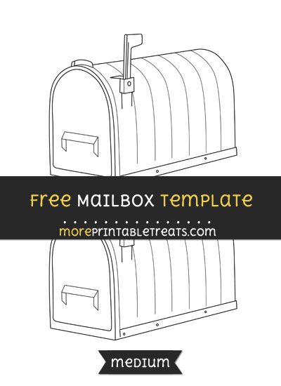 Mailbox Template – Medium Free Mailbox Svg Files For Cricut, Mailbox Template Printable, Printable Mailbox Template, Mailbox Template, Mailbox Decals, Mailbox Cover, Computer Paper, Christmas Board, Box Patterns