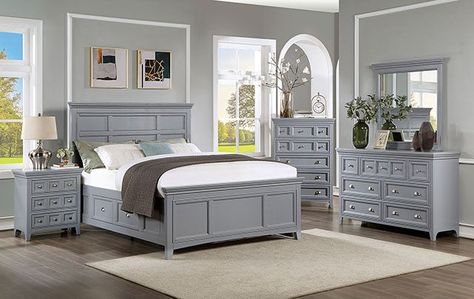 Gray walls bedroom decor