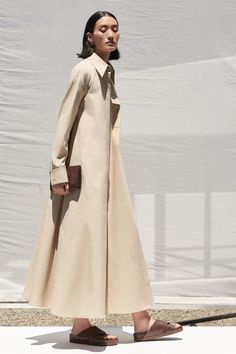 일본 패션, Resort 2020, Column Dress, 2020 Fashion, Minimal Chic, 가을 패션, Shirtdress, Outfit Idea, Japanese Fashion