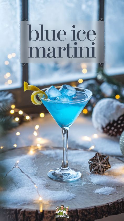 "Discover the ultimate Blue Ice Martini Cocktail recipe that will elevate your cocktail game! This Icy Blue Martini features vibrant Blue Curacao, creating a stunning and frosty blue drink perfect for any occasion. Enjoy the elegance of a Chilled Blue Martini Cocktail, crafted with premium blue vodka for a refreshing twist. Ideal for winter gatherings, this Sparkling Blue Ice Martini will impress your guests with its beautiful hue and delightful taste!" Jack Frost Martini, Easy Blue Cocktails, Blue Christmas Drink, Blue Christmas Cocktails, Blue Cocktail Drinks, Blue Mixed Drinks, Winter Martini Recipes, Cinderella Cocktail, Blue Martini Recipe