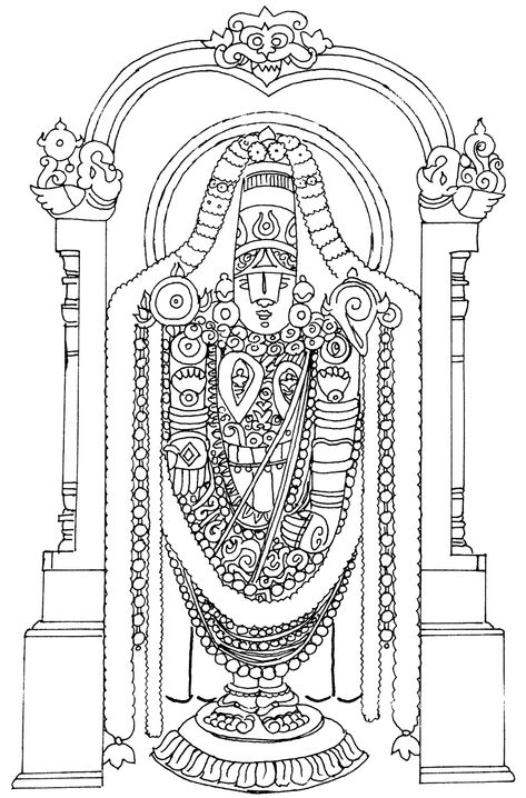 Tamil Cliparts: Venkatachalapathi Line Drawings for invitations Venkateswara Swamy Pencil Drawing, Tirupati Drawing, Venkateswara Swamy Sketch, Lord Venkateshwara Drawing, Tirupati Balaji Sketch, Venkateshwara Swamy Drawing, Balaji Sketch, Venkateswara Swamy Drawing, Perumal Drawing