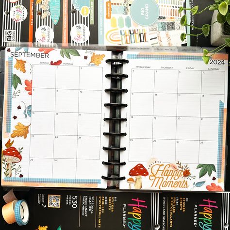 September Memory Planner 🤗🍁🌤️🍄 Monthly Layout + Currently Plan with me on YouTube! (Link in bio) Stickers: @the_happy_planner Washi: @planything_ @daiso_usa Insert: @squairdshop #monthlylayout #planwithme #beforethepen #creativeplanning #decorativeplanning #classichappyplanner #monthlyspread #happyplannermonthlylayout #plannerspread #plannerlayout #plannerstickers #happyplannerstickers #thehappyplanner #happyplanner #discbound #discboundplanner #squairdplans #planner2024 #embracethedi... Happy Planner Monthly Layout Ideas September, Monthly Layout Happy Planner, November Planner Layout, Happy Planner Monthly Layout Ideas, Happy Planner Monthly Layout, Bio Stickers, Planner Monthly Layout, Monthly Layout, Memory Planner