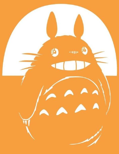 Totoro Stencil by ~VolkEverglory on deviantART Totoro Pumpkin Stencil, Studio Ghibli Pumpkin Stencil, Totoro Pumpkin Carving Stencil, Studio Ghibli Stencil, Totoro Pumpkin Carving, Totoro Stencil, Studio Ghibli Pumpkin Carving Stencil, Studio Ghibli Pumpkin Carving, Totoro Svg Free