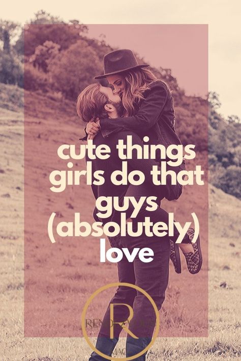 There are just some things that girls do that guys love. Some are the cute and adorable quirks that you have while others are more about how you act when together. Cute Things To Do For Him, Things Girls Do That Guys Love, Mind Health, Romance Tips, Get The Guy, Soulmate Connection, Get A Boyfriend, A Guy Like You, Relationship Struggles