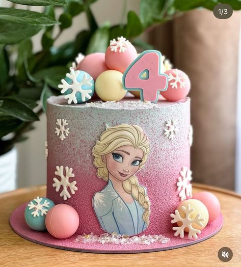 Frozen Cake Designs For Girl, Frozen Cake Design Birthdays, Elsa Cake Design, Elsa Birthday Party Ideas, Frozen Cake Designs, Birthday Cakes Girls Kids, Cake Designs For Girl, Elsa Birthday Party, Elsa Cakes