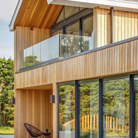 Your Guide - Exterior Timber Cladding — Love Renovate Bungalow Extension, Cladding Ideas, Exterior Render, Oak Cladding, Bungalow Extensions, Fibre Cement Cladding, Larch Cladding, Types Of Timber, Insta Account