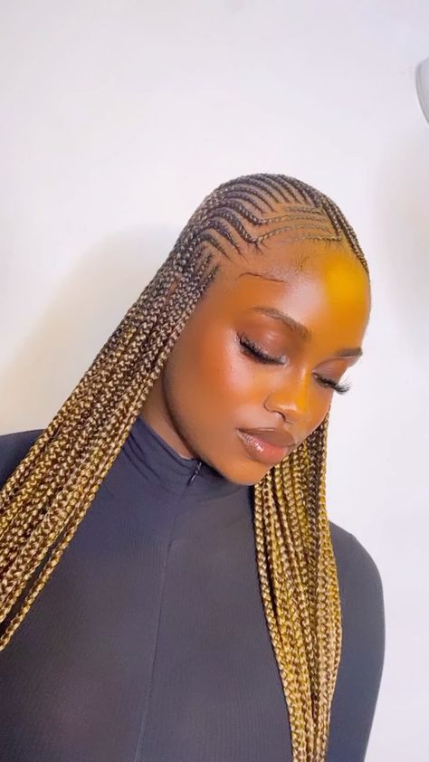 #braidstyles #knotlessboxbraids #stitches #instahair #voiceofhair #feedinbraids #braids #braidsgang #broner #protectivehairstyle #longhair… | Instagram Trending Cornrows 2023, Nigeria Hairstyles Braids, Trendy Braids For Black Women 2023, New Braided Hairstyles 2023, Trendy Braids 2023, Trending Hair Styles 2023, Nigeria Hairstyles, Trending Cornrows, Beautiful Cornrows