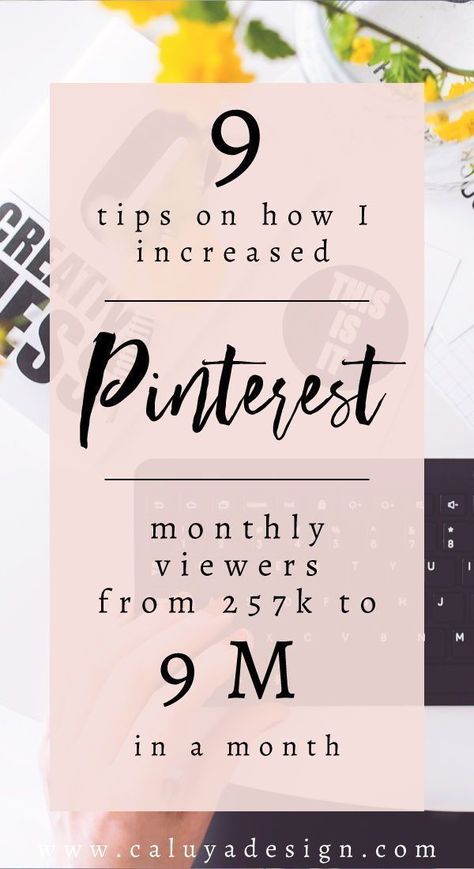 9 tips on how I increased Pinterest monthly viewers from 257K to 9 million viewers in a month. I achieved 9 million monthly views with only small numbers of followers- learn my pinterest marketing strategy that really worked for my blog. Promoting my blog on Pinterest was the best thing I have ever done to my blog, resulting generating 3x more traffic that I get from facebook. Digital Marketing Logo, Learn Pinterest, Pinterest Growth, Pinterest Seo, Pinterest Traffic, Pinterest Management, Social Media Planner, Business Products, Pinterest Marketing Strategy