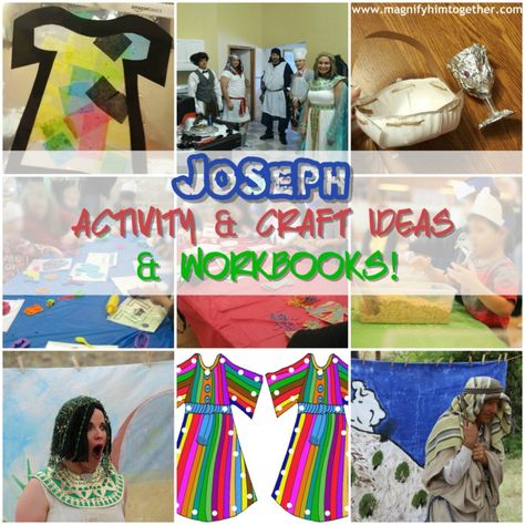 Joseph Round Up: Crafts, Activities and Workbooks – Magnify Him Together Joseph Preschool Activities, Crafts For Joseph Bible Story, Joseph Saves His Family Bible Craft, Joseph Crafts For Preschoolers, Joseph Preschool Lesson, Joseph Bible Crafts Preschool, Story Of Joseph Activities, Story Of Joseph Crafts, Joseph In Egypt Activities