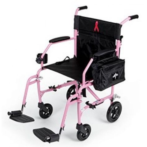 Roscoe Easy Glide Adjustable Wheelchair With Swing Away Foot Rests - Pink Kawaii Wheelchair, Cool Wheelchair Accessories, Wheelchair Hacks Diy, Custom Wheelchair Design, Pink Wheelchair, Safety Bed, Transport Chair, Pink Wheels, Adaptive Tools