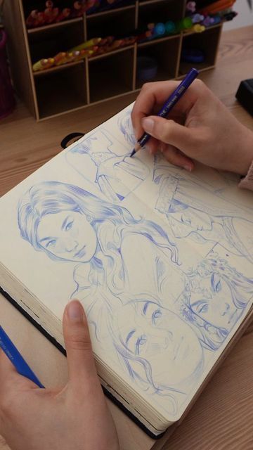 Carolina Soares on Instagram: "What a good feeling it is to sketch and just let your mind wander 💙 a little rough here, a little unfinished there, but always a fun time 🥰  A reminder that if you want to add more drawing to your routine, messy drawings are just as important as a finished piece 🌱   Hope you're having a beautiful week ☀️  #drawing #sketching #sketchbook #doodle #mood #cozy" Messy Drawings, Messy Sketchbook, Sketch Reference, Good Feeling, Art And Drawing, Learn Art, Drawing Sketching, Cool Sketches, Sketchbook Inspiration