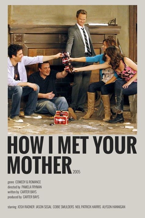 Himym Poster Vintage, You Show Poster, How I Met Your Mother Polaroid Poster, How I Met Your Mother Minimalist Poster, How I Met Ur Mother Wallpapers, You Poster Tv Show, Tv Posters Tv Shows, The Playbook How I Met Your Mother, Posters Tv Shows