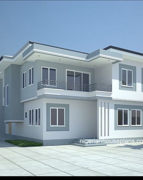 Spacious House Plans, Nigerian House Plans, 5 Bedroom Bungalow, Artistic House, 4 Bedroom Bungalow, Best Exterior House Paint, Bedroom Bungalow, Bungalow Floor Plans, Duplex Design