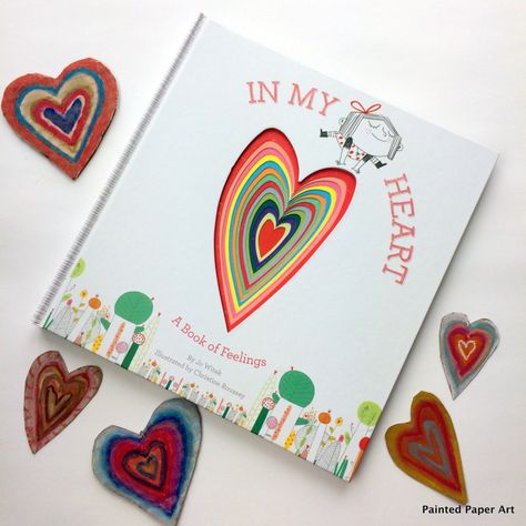 The Art of Stories Vol. 5: In My Heart – Painted Paper Art Painted Paper Art, Sharpie Designs, Colorful Explosion, Elementary Art Classroom, Heart Painting, Art Activities For Kids, School Art Projects, Famous Books, Holiday Art