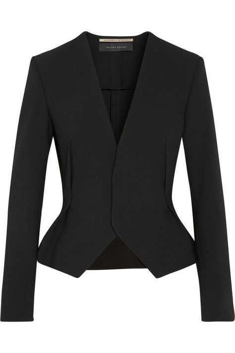 Blazer Tweed, Peplum Blazer, Crepe Blazer, Peplum Jacket, Power Dressing, Business Proposal, Roland Mouret, Business Attire, Work Attire