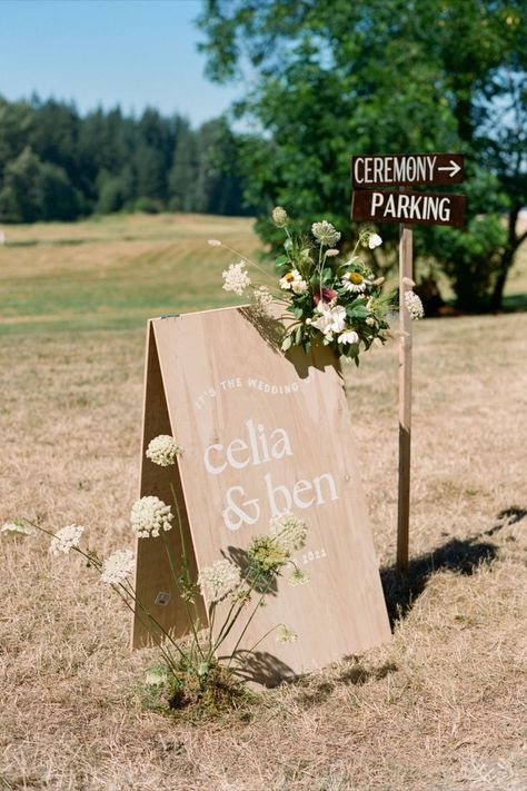 wedding welcome sign, wildflower wedding Jewel Tone Wedding Theme, Summer Flower Arrangements, Wedding Ceremony Signs, Wedding Signs Diy, Ceremony Signs, Neutral Wedding, Garden Party Wedding, Wildflower Wedding, Welcome To The Party