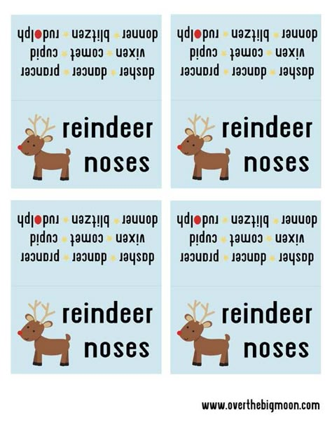 Reindeer Noses Free Printable Bag topper. Perfect for a classroom treat! Prints 4 to a sheet. Reindeer Noses, Rudolph Reindeer, Big Moon, Classroom Treats, Bag Topper, Christmas School, Christmas Goodies, Christmas Stuff, Christmas Activities