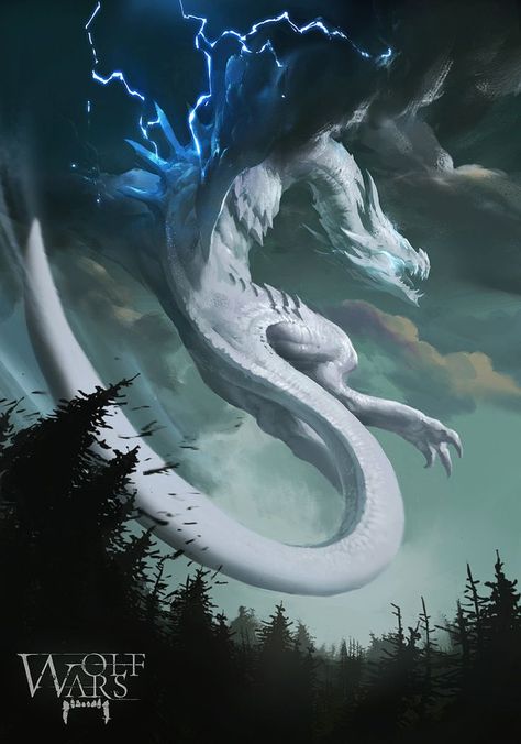 White Dragons, Cool Dragons, Fantasy Beasts, 다크 판타지, Dragon Pictures, White Dragon, Fantasy Creatures Art, Fantasy Monster, Dragon Artwork