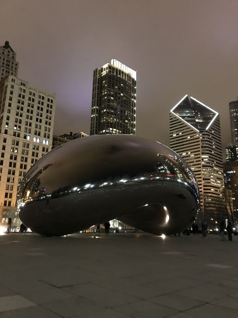 City Chicago Aesthetic, Down Town Chicago At Night, Wallpaper Backgrounds Chicago, Chicago City Lights, Chicago Dark Aesthetic, Travel Aesthetic Chicago, Downtown Chicago Aesthetic Night, Aesthetic Chicago Pictures, Vision Board Chicago