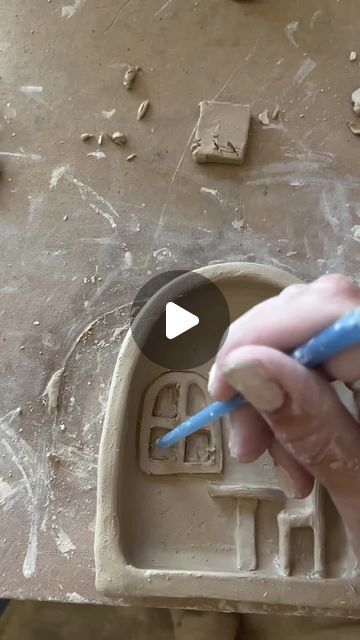 How make a mini wall hanging ❤️ ••• Follow @hazelbean_ceramics for more! Mini Wall Hanging, Mini Wall, Small Pictures, Hanging Pictures, Air Dry Clay, Pottery Art, Art Ideas, Decor Ideas, Wall Hanging